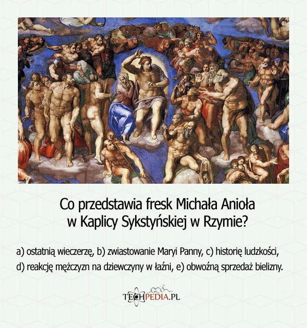 Co przedstawia fresk Michała Anioła w Kaplicy Sykstyńskiej w Rzymie?