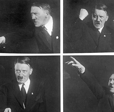 Adolf Hitler ćwiczy pozy. Przed nim tysiące spotkań z ludźmi i starcie z innymi w demokratycznych wyborach.