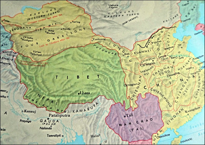 Mapa średniowiecznych Chin