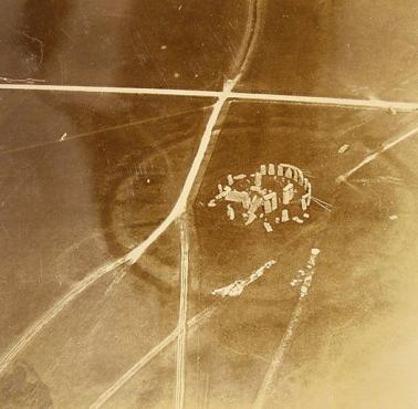 Pierwsze lotnicze zdjęcie Stonehenge (południowa Anglia).