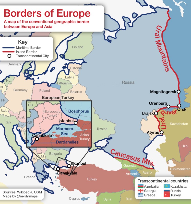 Geograficzne granice Europy