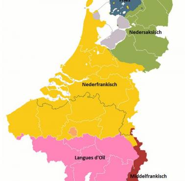 Różnorodność językowa na obszarze Beneluxu.